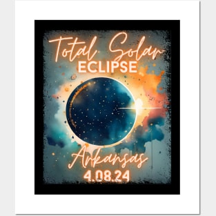 Total Solar Eclipse 2024 Arkansas Art Science Men Women Kids Posters and Art